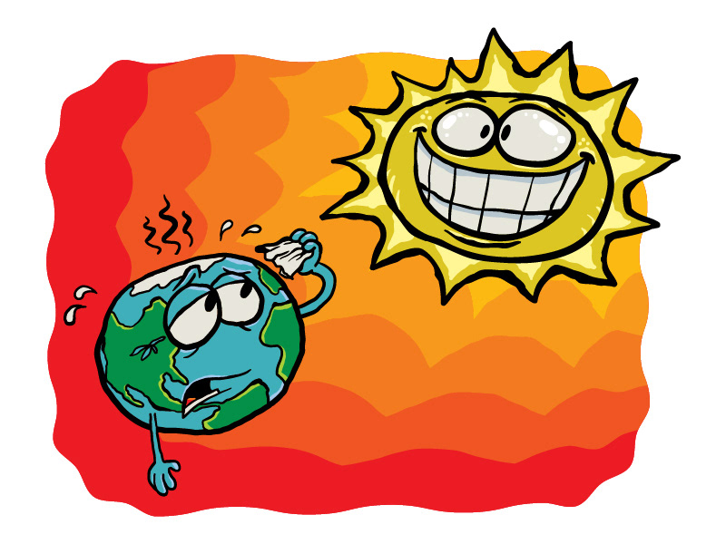 Hot Sun & Earth cartoon on Behance