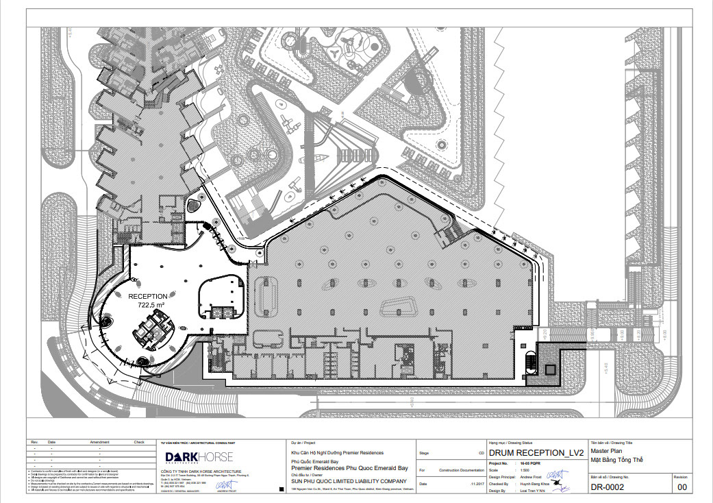 Interiordeisgn technicaldrawing draftsman AutoCAD resort hotel constructiondocuments reception design architecture