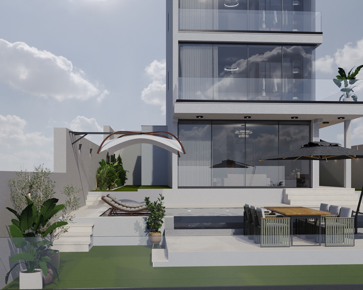 desinger interior design  architecture Render corona 3ds max modern archviz visualization outdoordesign