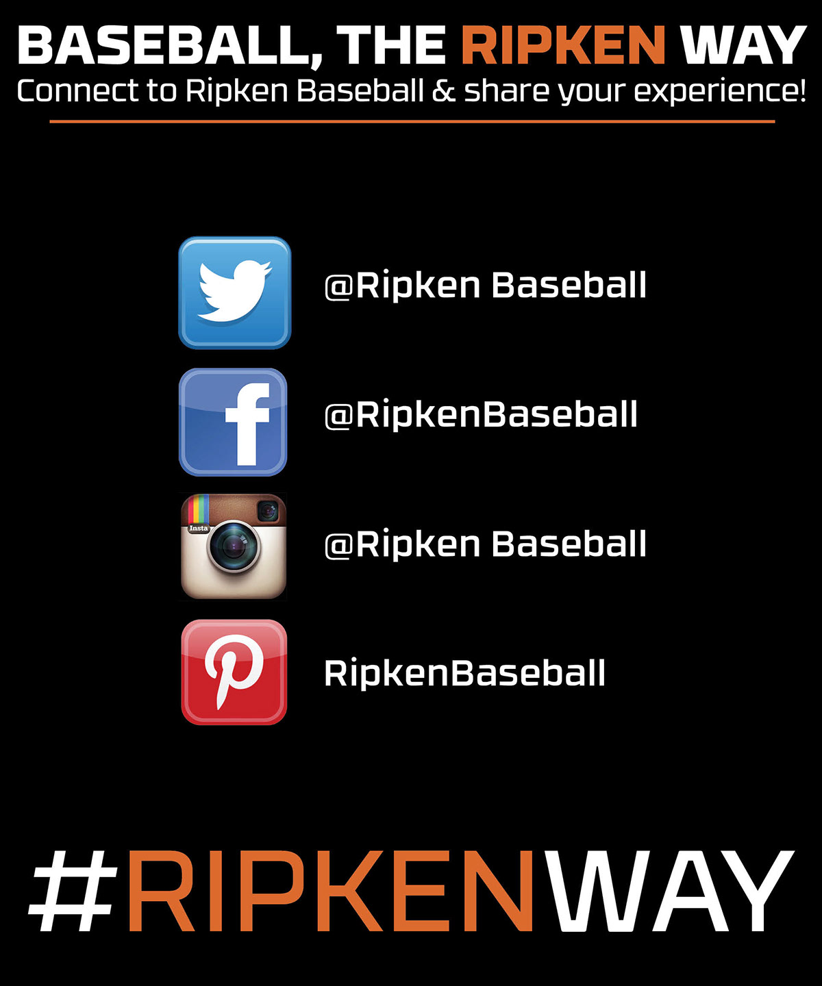 Ripken Baseball  SOCIAL MEDIA  Press Box Signage