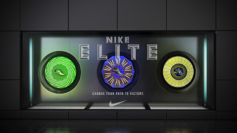 Nike design type heros Cinema art Retail Web creative