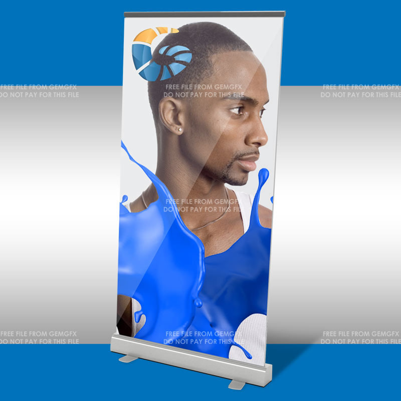 free roll up banners free banners free download free mockup  free psd mockup free banner download