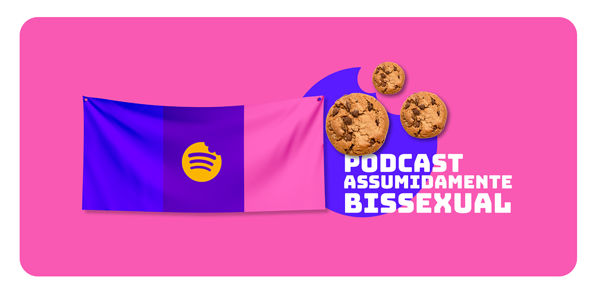 biscoito branding  color LGBTQ+ podcast spotify visual identity