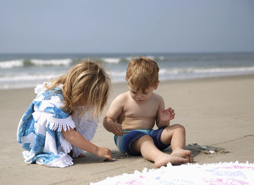 pattern beach towel kid Ocean vacation baby textile Outdoor