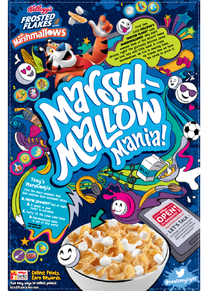 Packaging cpg copywriting  Kelloggs Cereal Food  Concepting branding 