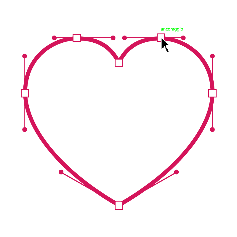 Valentine's Day heart Love bezier