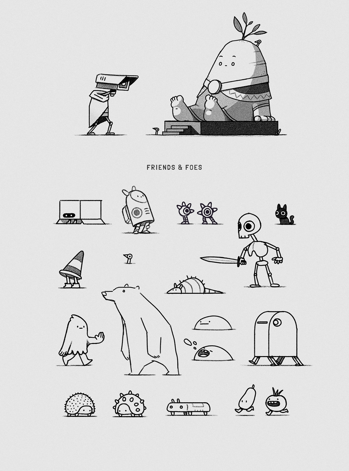 2D animation  character animation Character design  design game game design 