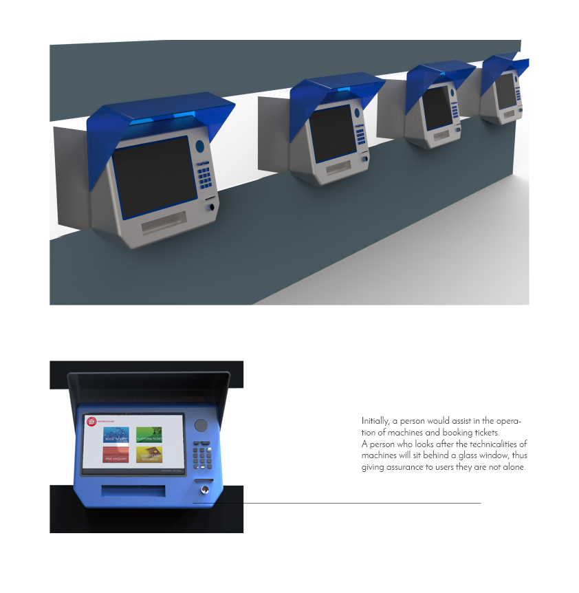 Railway design ticket design ticket vending machine interface design