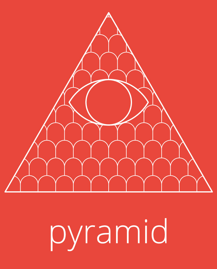 flat Icon  pyramid freemason eye masonic