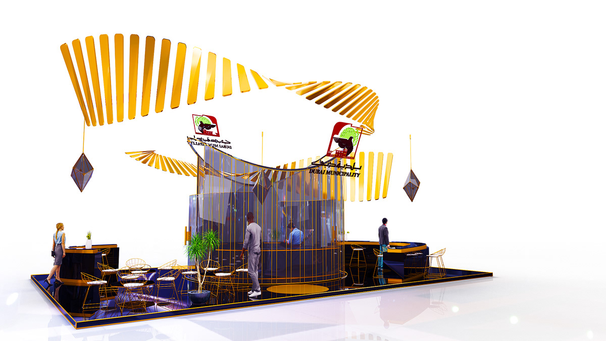 jewelry dubai UAE new concept Exhibition  Stand booth pepsi 3D