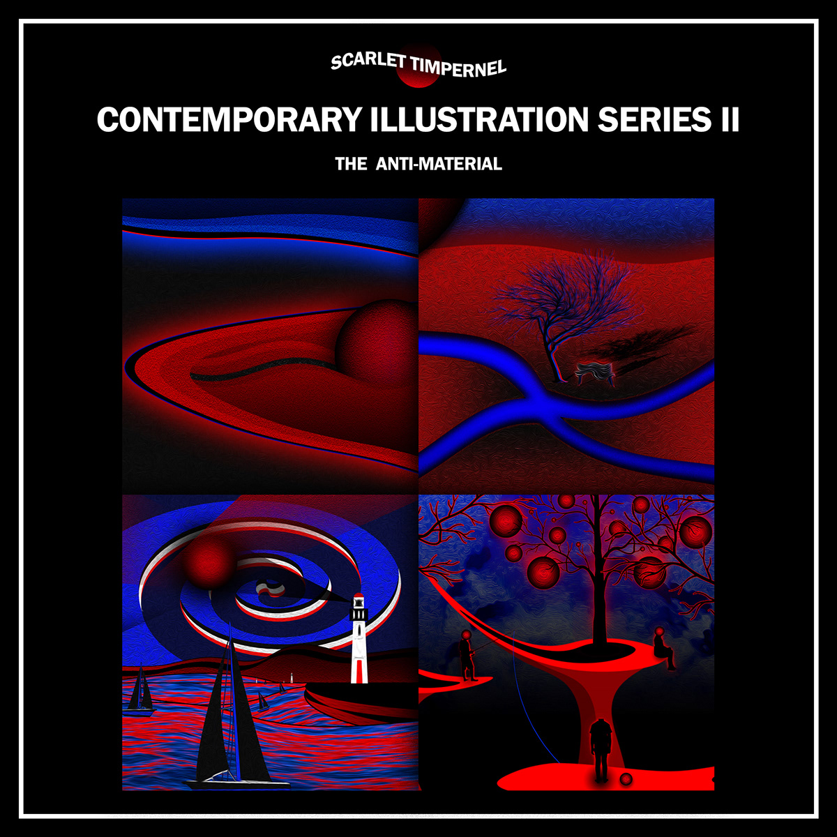 adobe illustrator blue comics Digital Art  Dystopia impressionism Packaging red surrealism visual identity