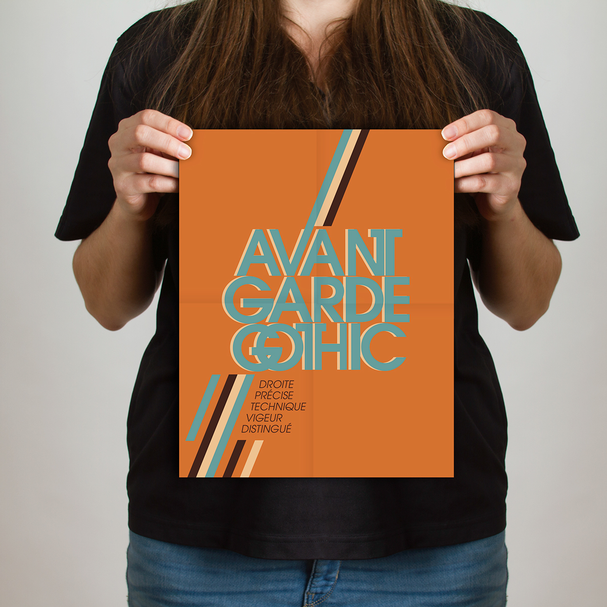 typography   affiche Booklet avant garde