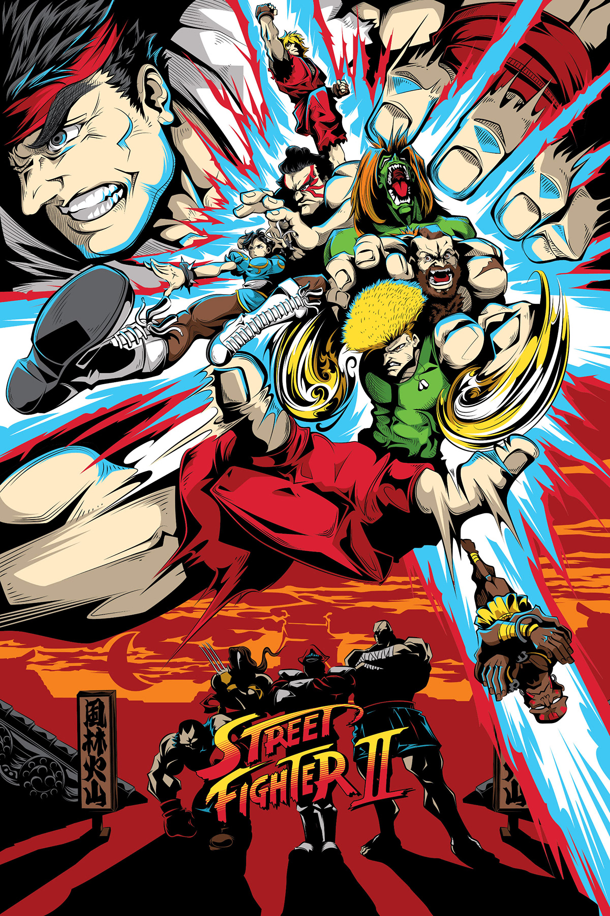 artwork battle Character Digital Art  fanart fight game STREET FIGHTER vector vs
