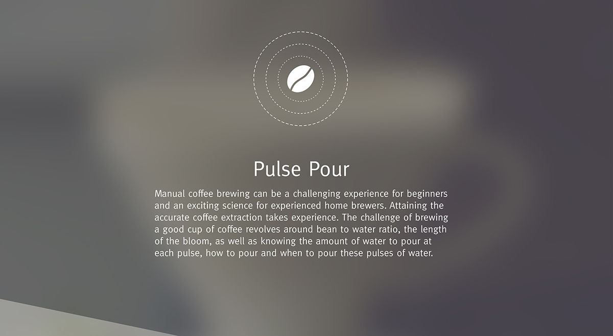 Adobe Portfolio app design Coffee brewing pourover aeropress french press user experience application app user interface
