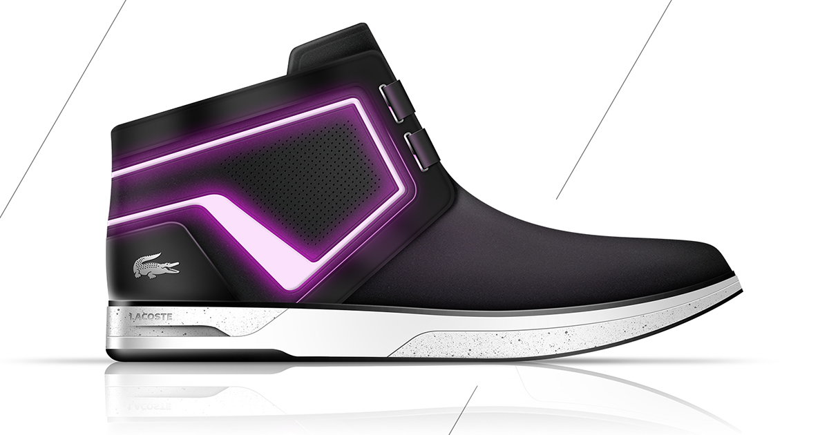 Adobe Portfolio lacoste glow footwear concept sketch footwear design