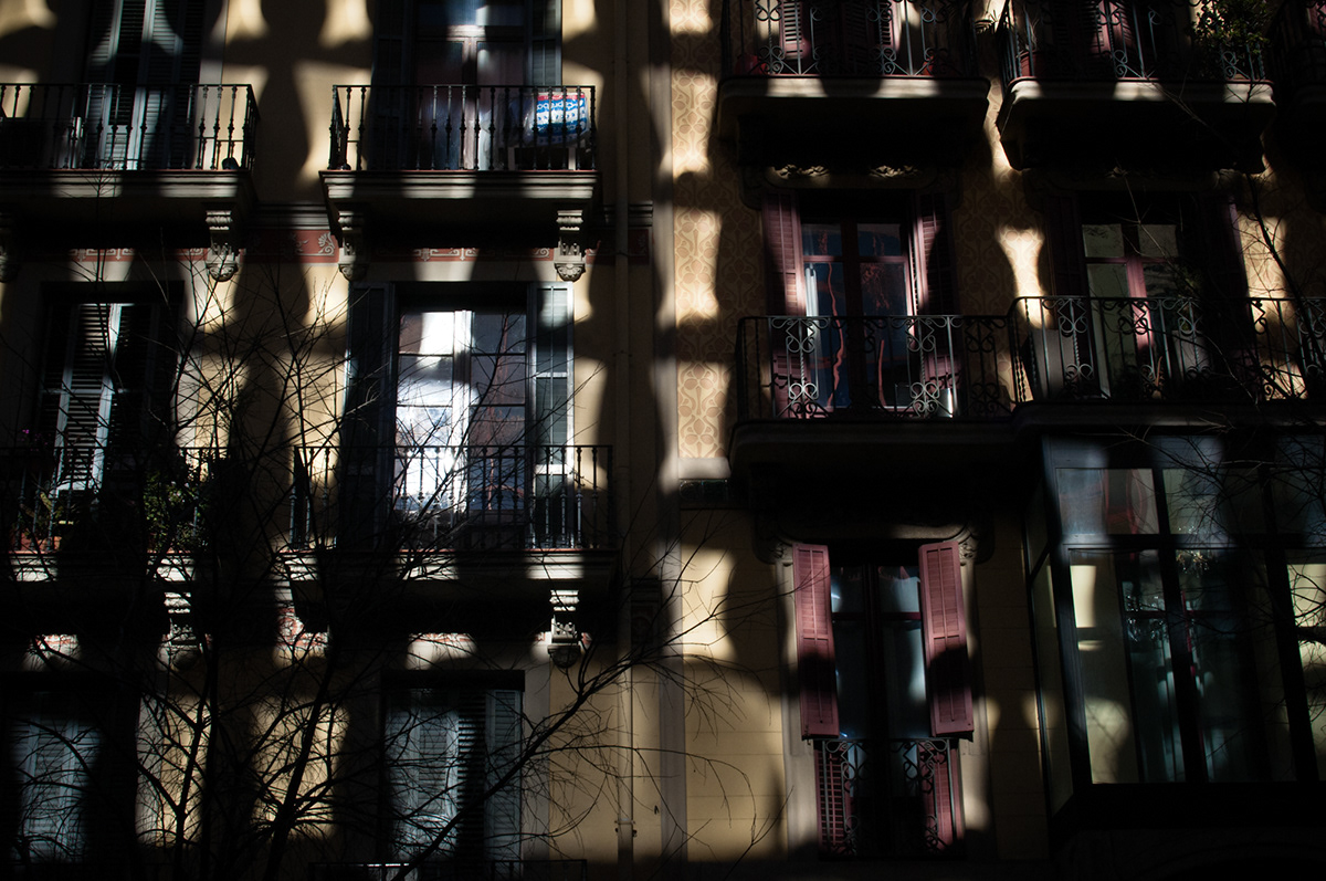 Urban Street barcelona city reflections