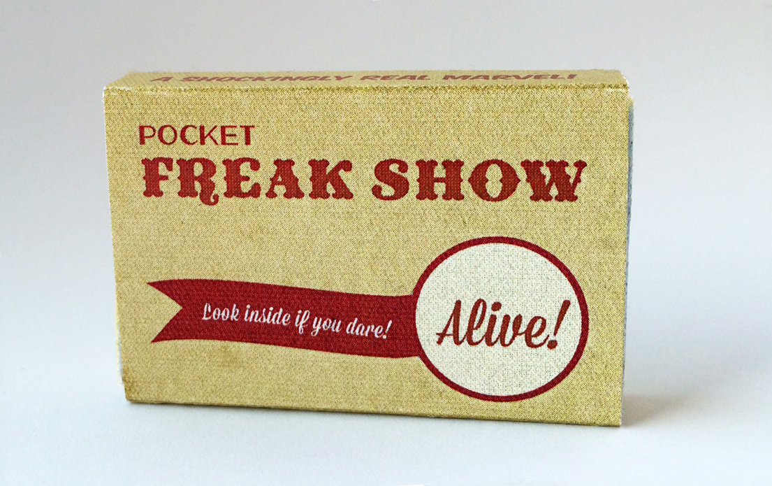 package design  Circus Vaudeville sideshow freakshow Carnival personal branding giveaway toy