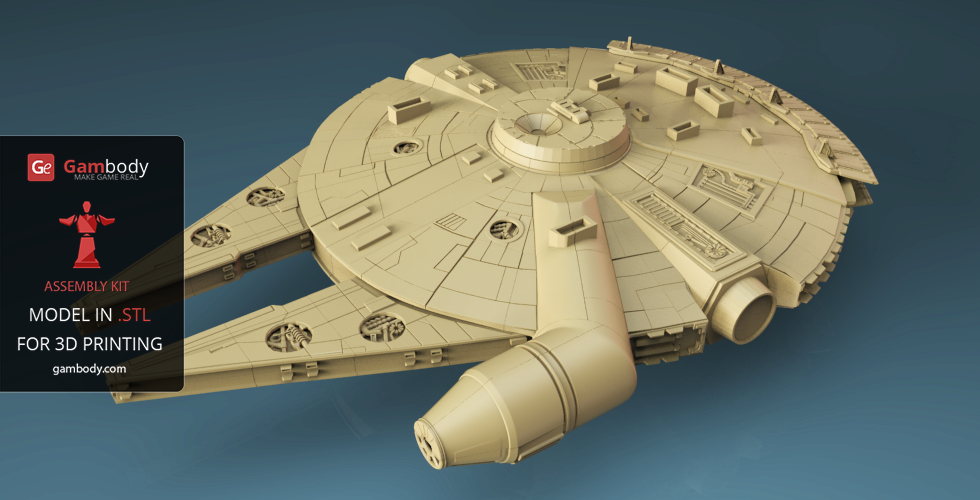 millennium falcon star wars Star Wars Ships game models 3d print ...