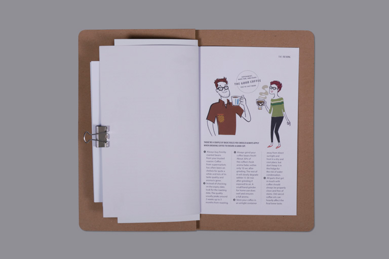 Coffee monolog jakarta indonesia agency brownfox Booklet book Illustrator color