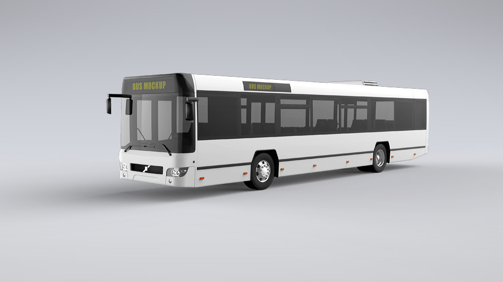 banner bus bus mockup city bus identity logo mock-up Mockup ticket tours Travel