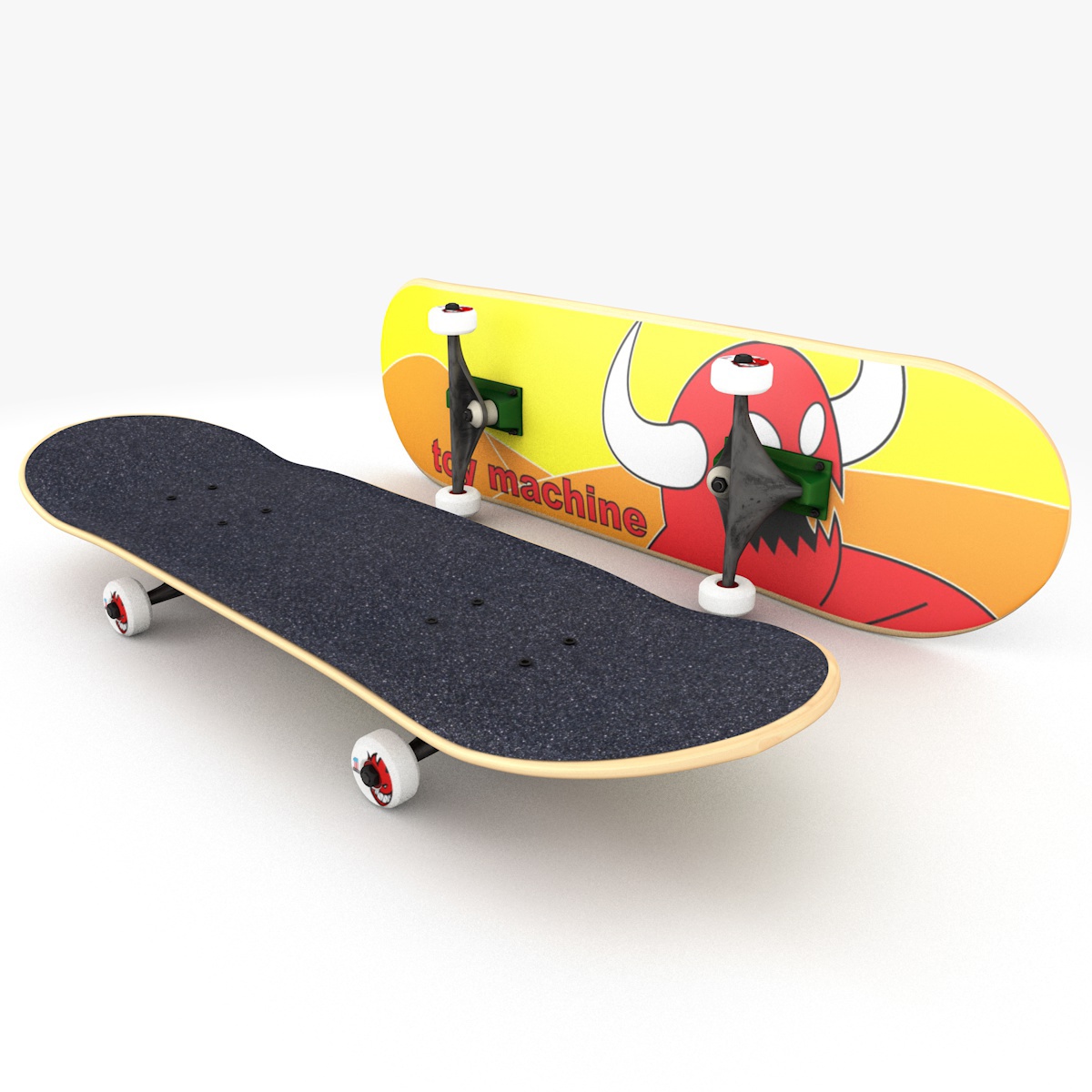 skateboard 3D Objects cinema 4d sports skate texture outside