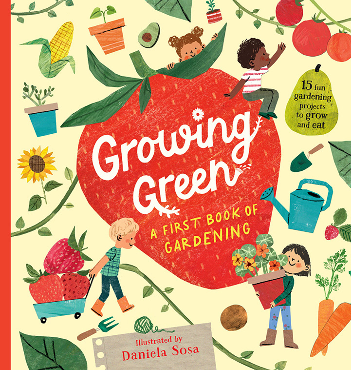 children's children's book collage gardening growing kidlit kids Nature texture