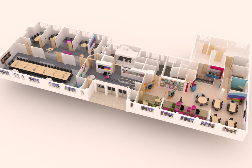 Age UK visualisation Office Design office fit-out Tavis House Office Interiors Workplace Design