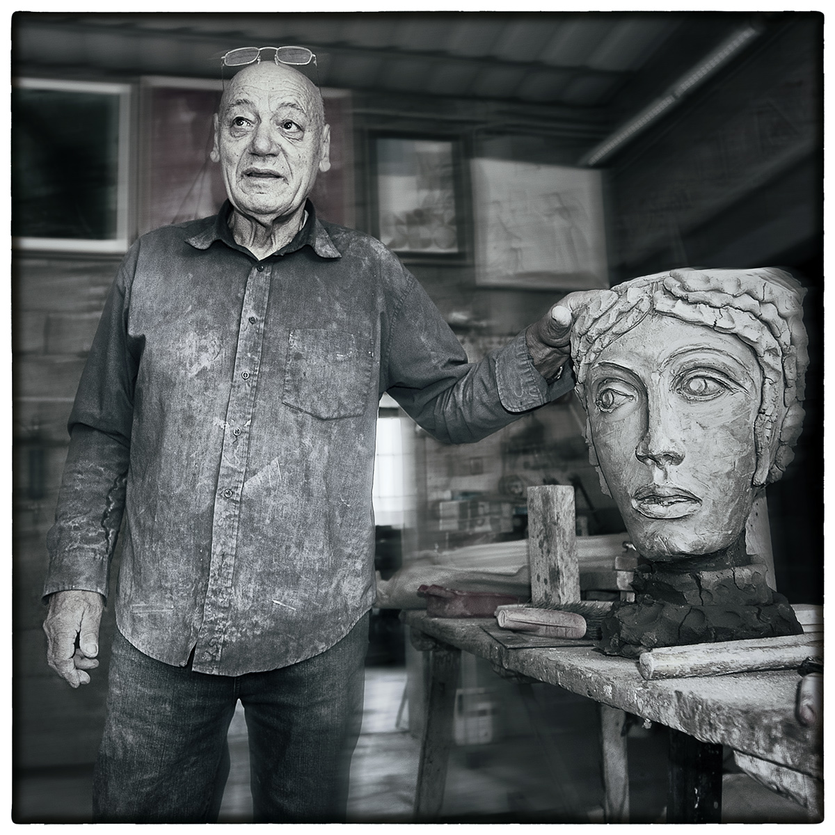 Fujifilm S5-Pro sculptor reportage