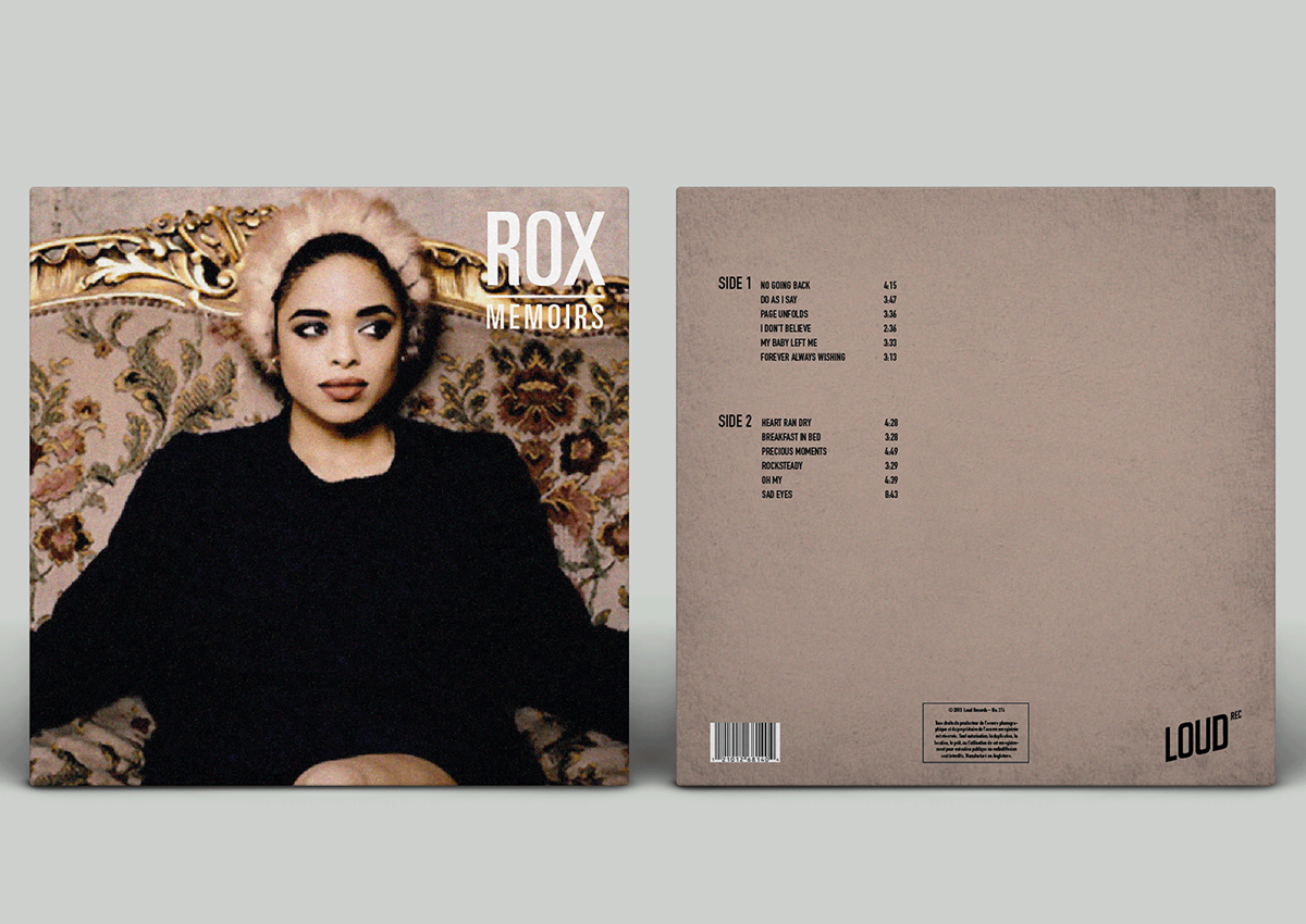 vinyl rox Singer graphic design cover disc