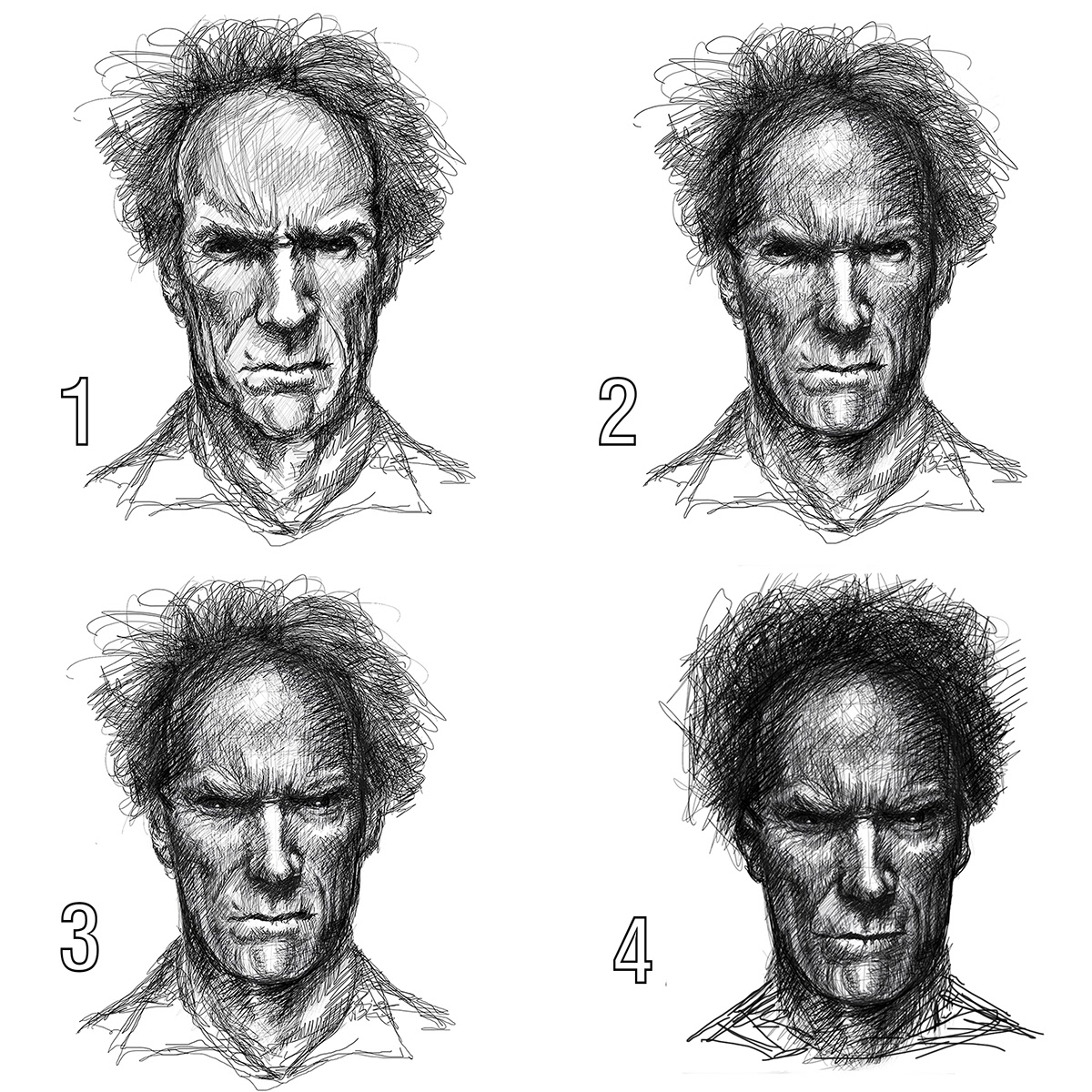Clint Eastwood goaheadmakemyday Fun Character DirtyHarry angry