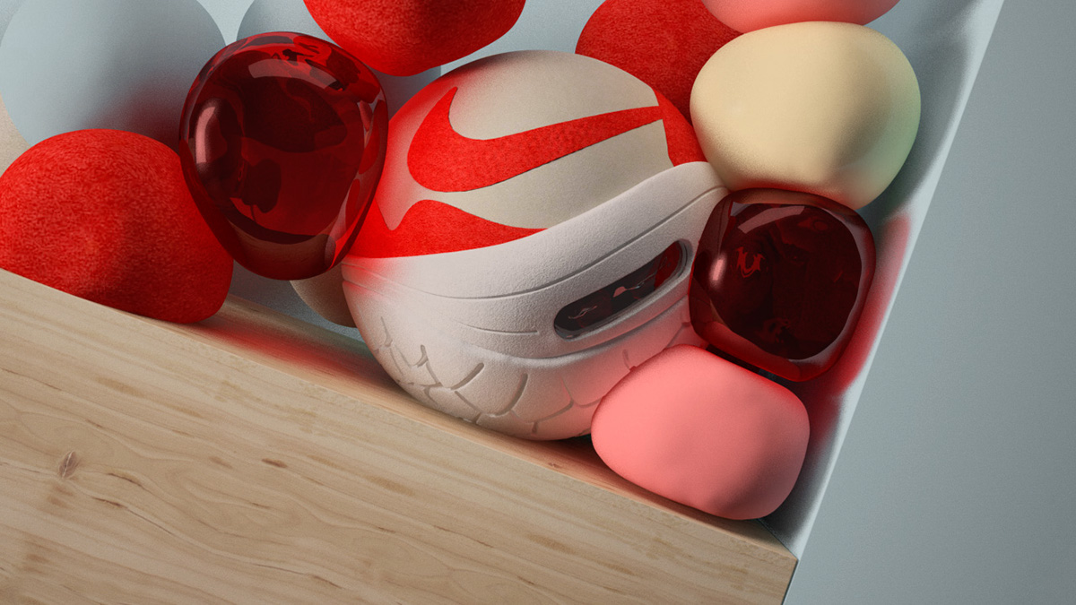 Nike shoe sport Fashion  3D animation  Render design Retail