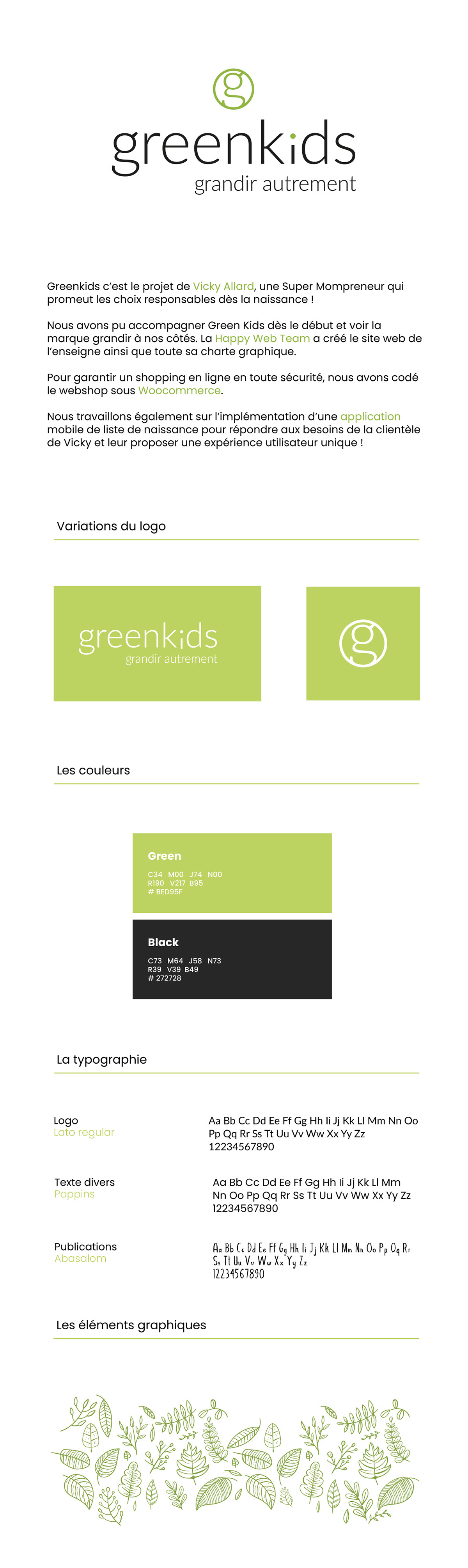baby ecologie Ecology enfants green identité graphique identité visuelle Image de marque kids shop