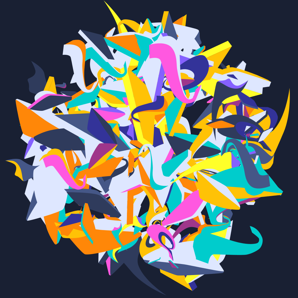 processing generative art code abstract vector HYPE framework