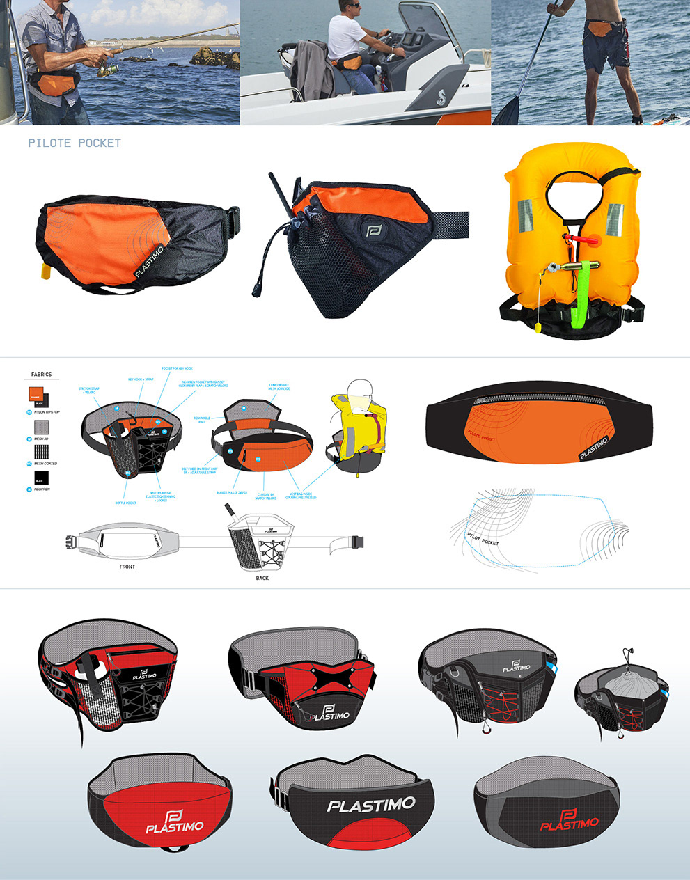 design conception safety jacket banana BANANA VEST OF rescue graphic design  storage technical drawing Paddle percussion