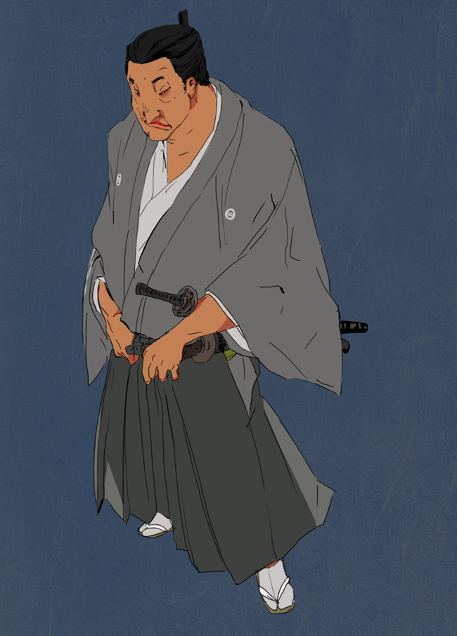 samurai Sword katana Character man kimono