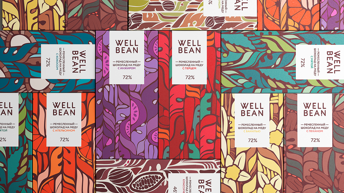 chocolate Nature healthy food brand identity packaging design