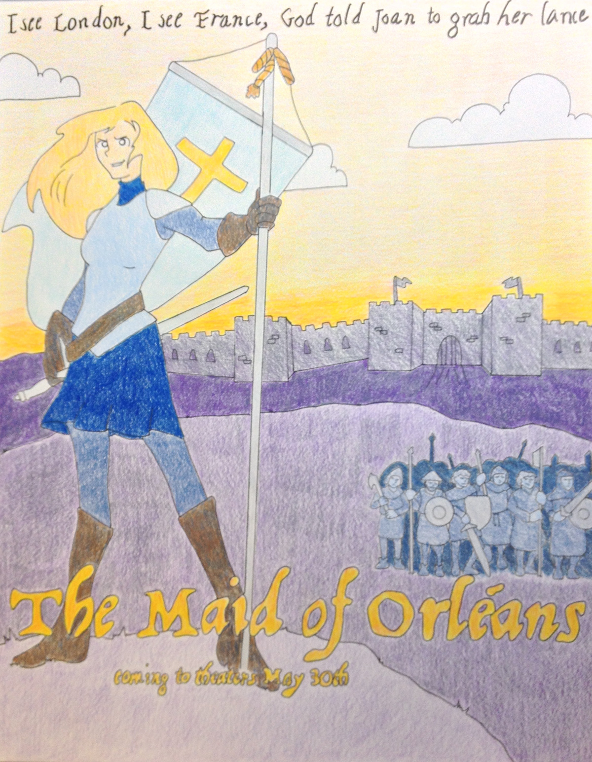 Joan of Arc color theory movie poster