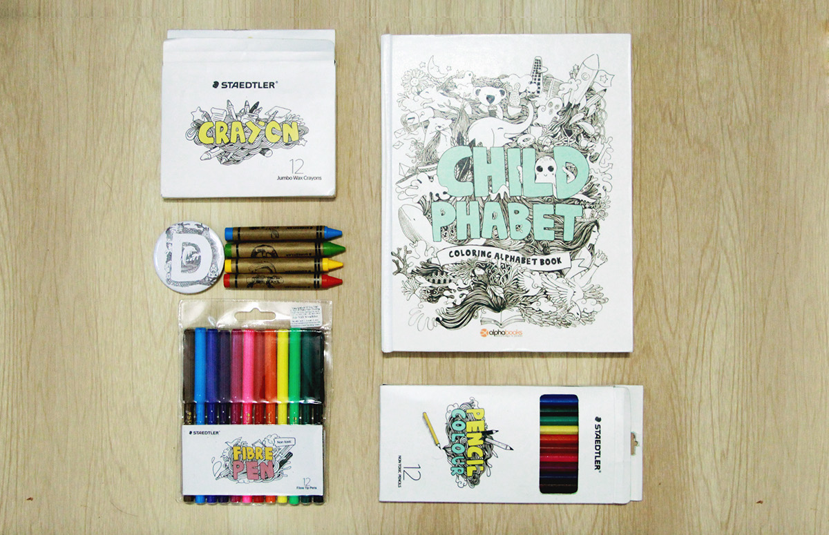 CHILDPHABET - COLORING DOODLE ALPHABET BOOK on Behance
