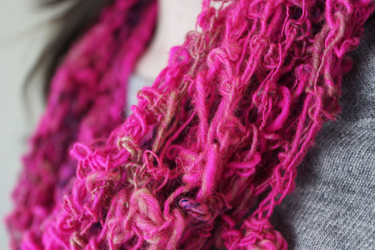 knitting crochet Spinning wool scarf fibers