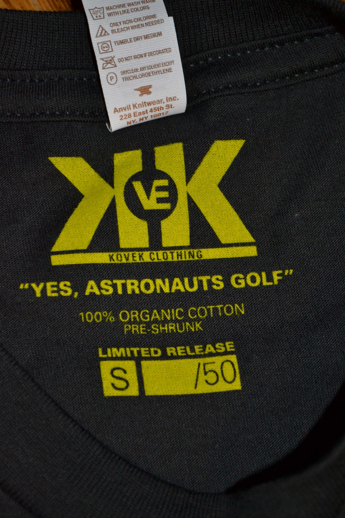 astronaut green kovek Clothing tshirt t-shirt logo