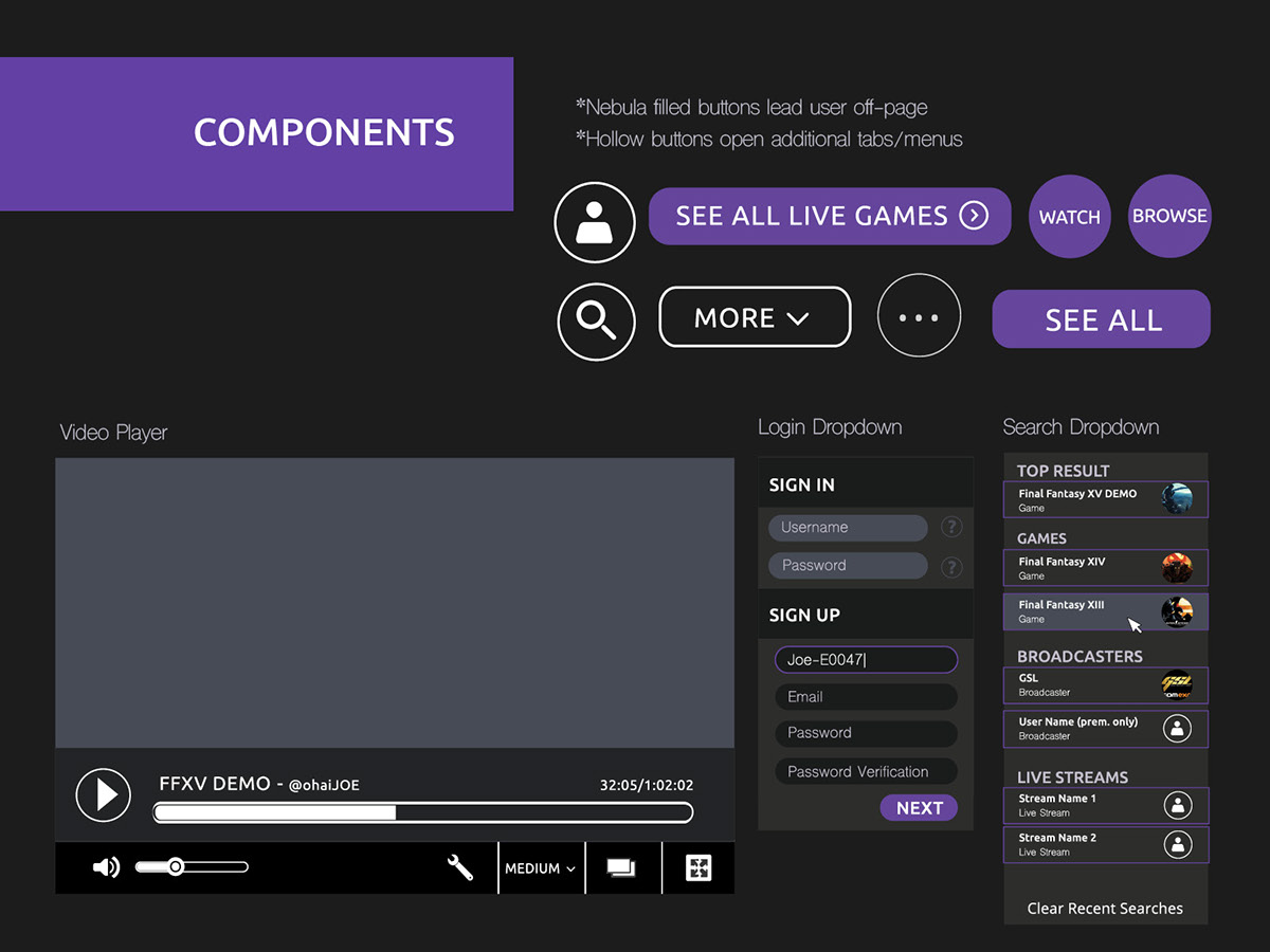 Twitch redesign Web UI