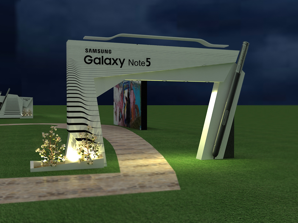 Samsung Galaxy Note booth Event Stand Samsung
