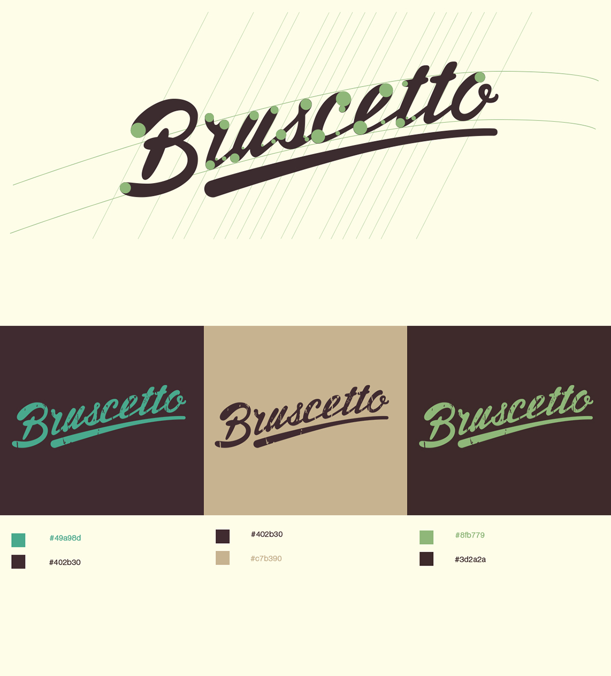 cafe Bruscetto bread logo Hot HandCo