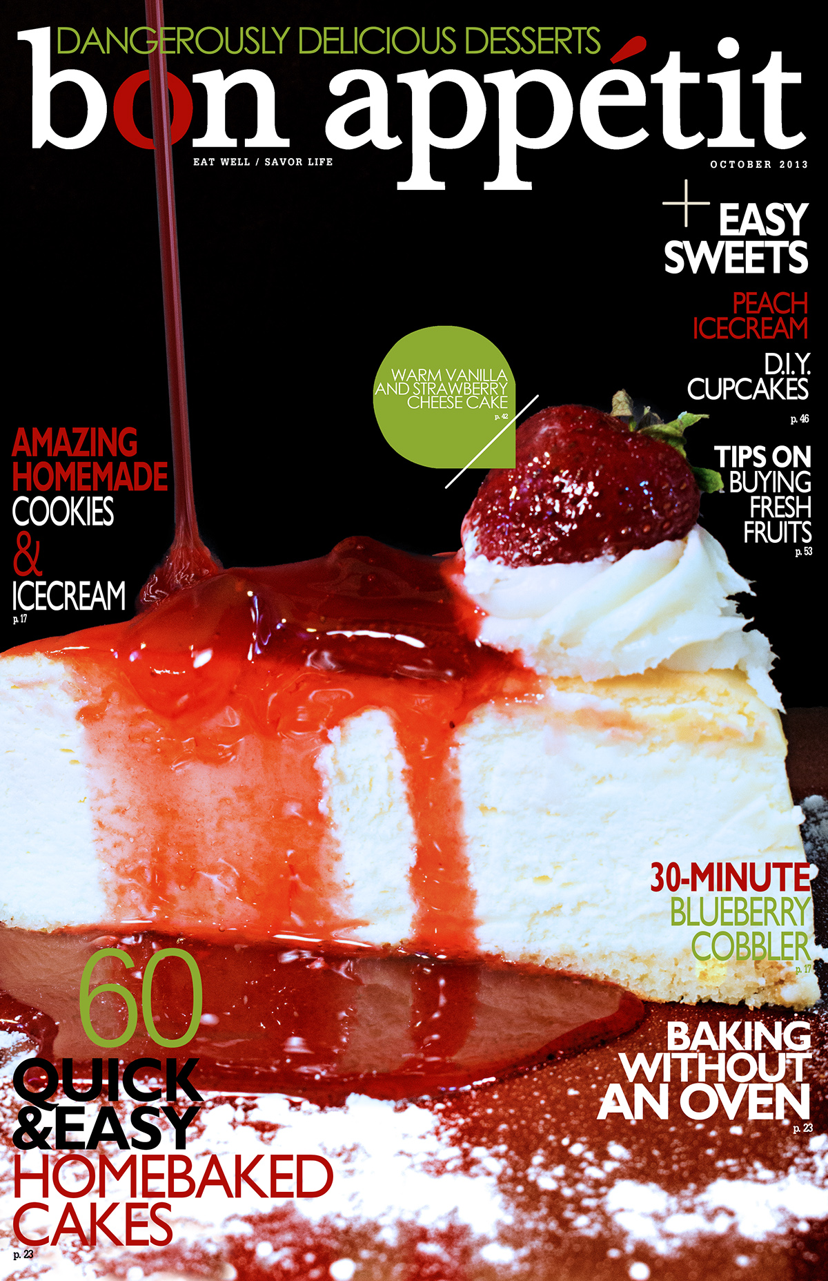 Magazine Cover BON APPETIT desserts Sweets