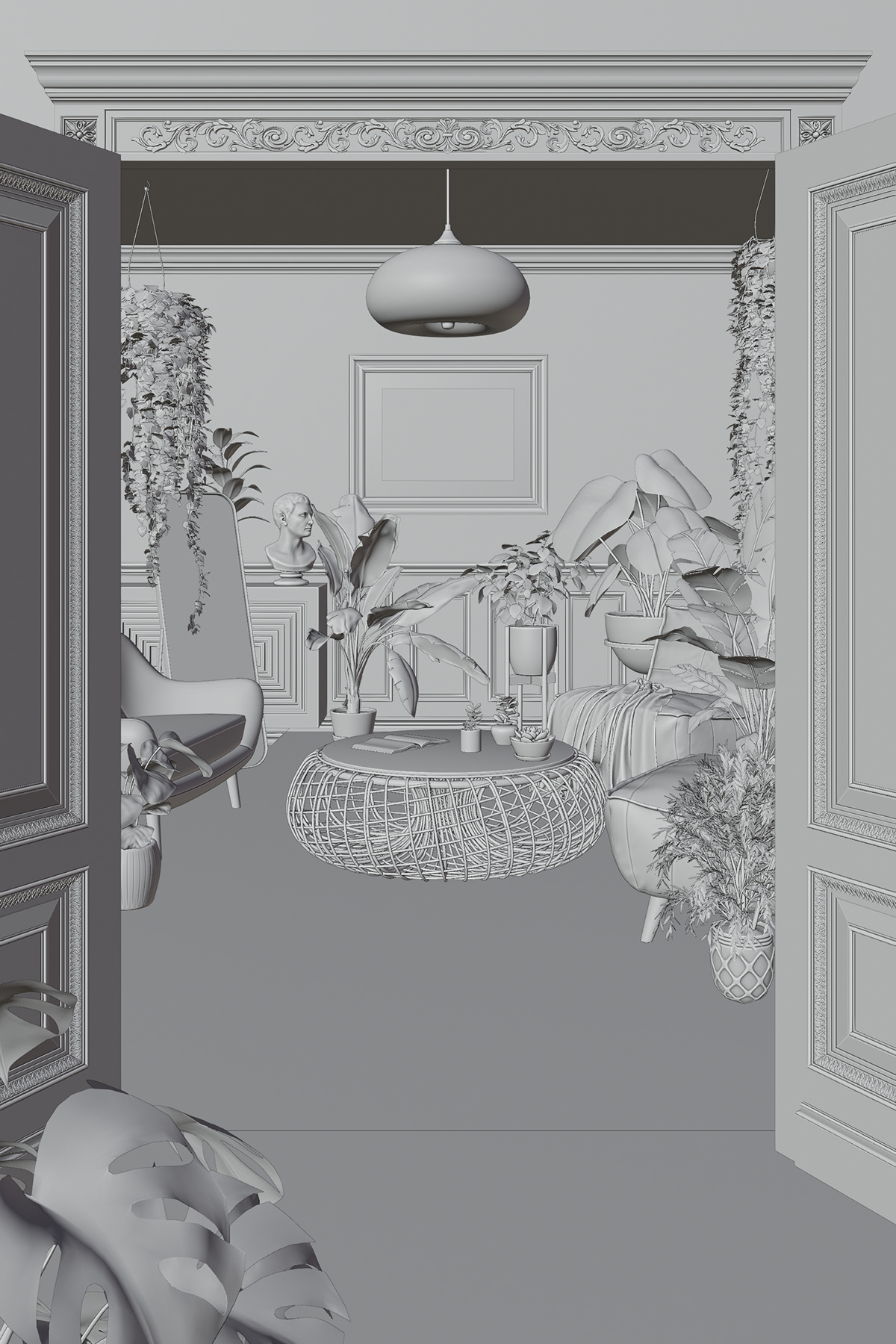 3D architecture archviz blender CGI Interior interior design  Render visualization