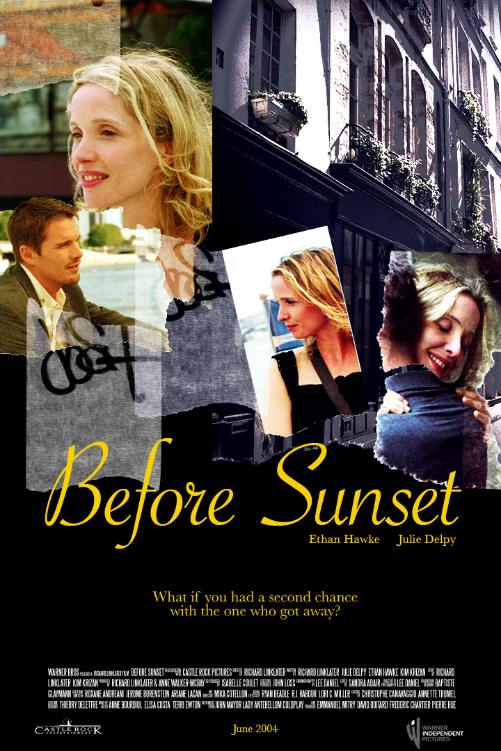 before sunset poster Cinema movie poster Independent film romance