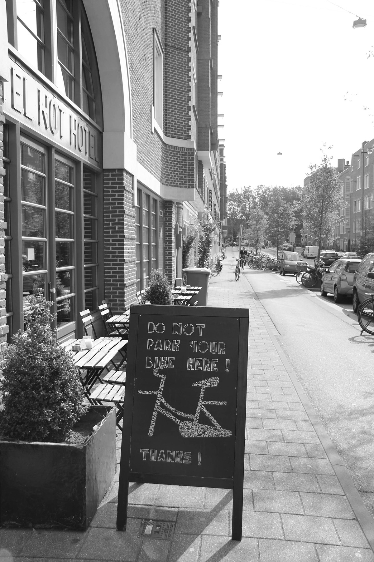 people Bike no parking coffee to go hotel not hotel hotel amsterdam