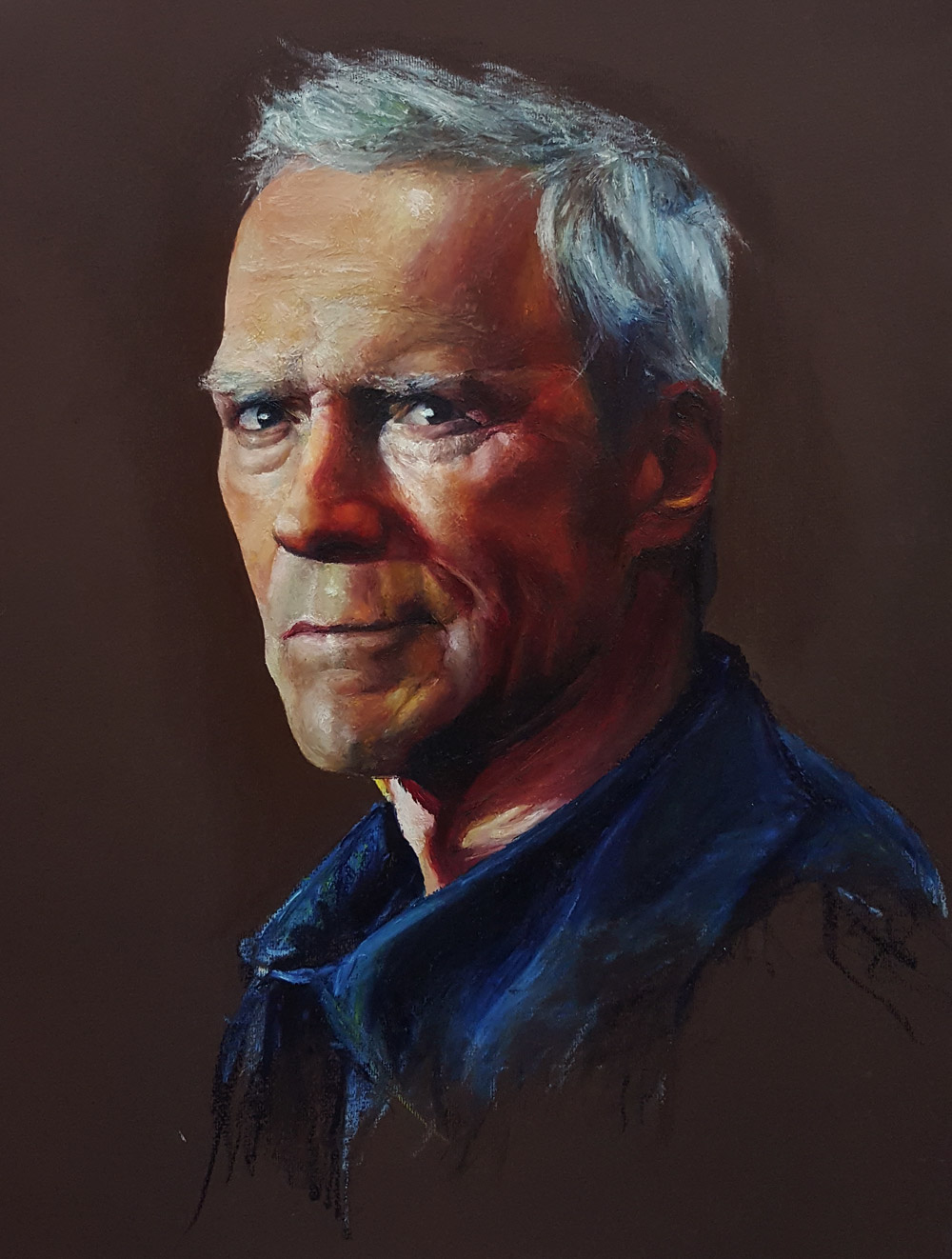 Celebrity actor movie Clint Eastwood Gran Torino portrait Portraiture
