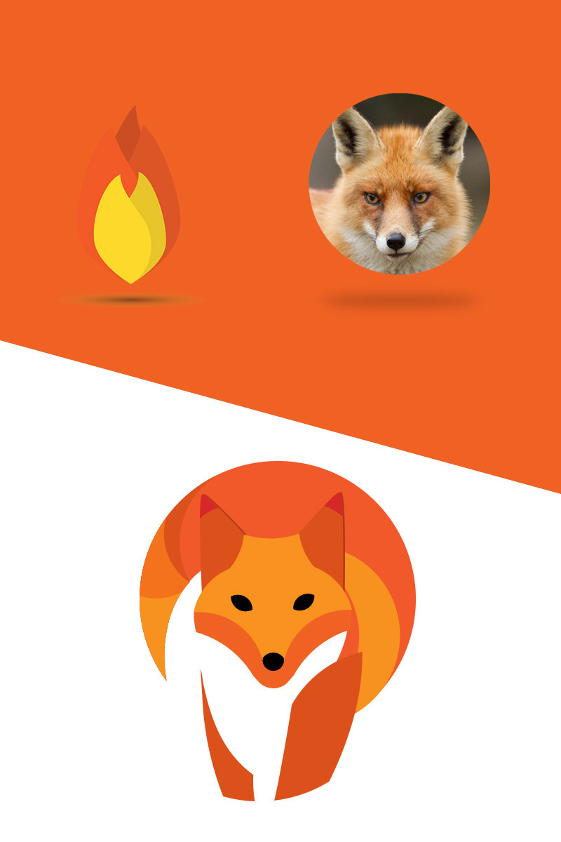 firefox logo redesign FOX fire re-design