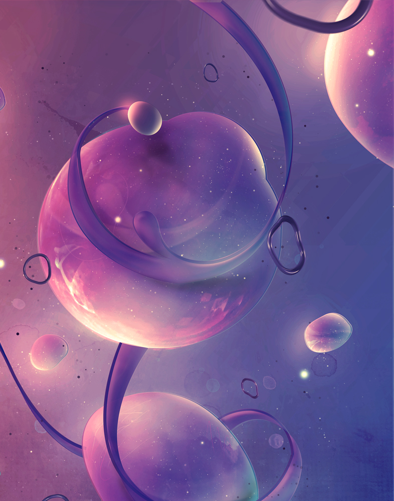 bubbles pink blue purple drug acid blobs rings